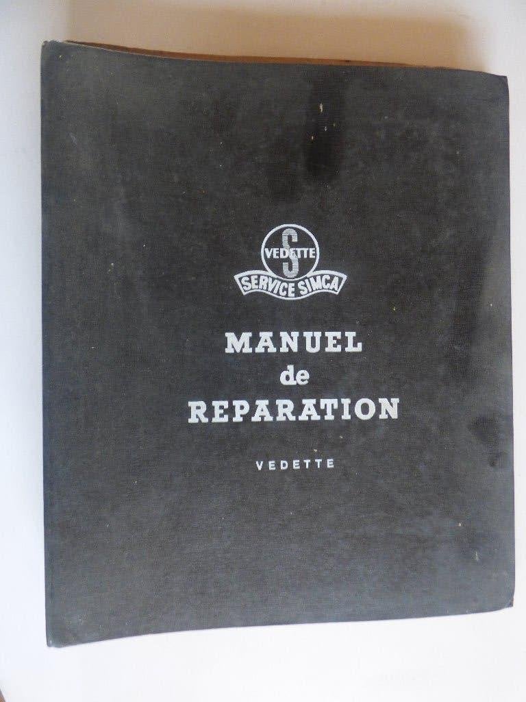 MANUEL D'ATELIER SIMCA VEDETTE, Enlèvement ou Envoi