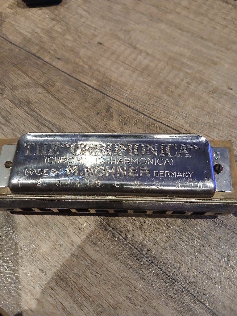 Hohner mondharmonica, Muziek en Instrumenten, Ophalen, Gebruikt, Chromatisch, C-mondharmonica