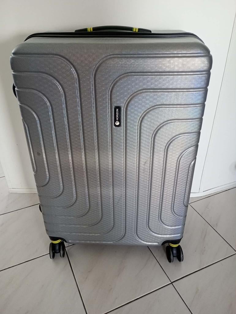 Grijze valies in harde kunststof merk HORIZON, Hard kunststof, 45 tot 55 cm, Zo goed als nieuw, 70 cm of meer