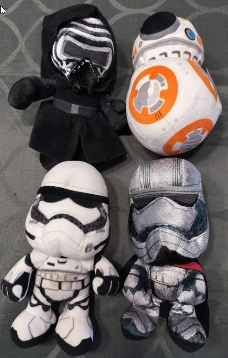 4 Knuffels van Star Wars, Ophalen of Verzenden, Gebruikt, Overige typen