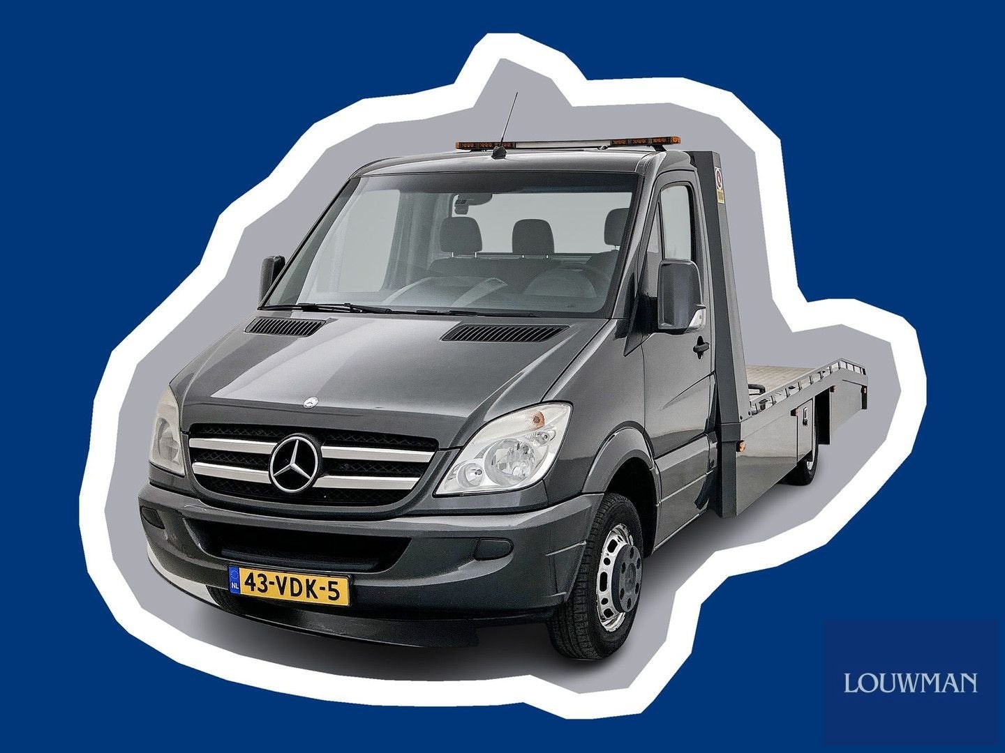 Mercedes-Benz Sprinter 518 3.0 CDI V6 432 Oprijwagen N1 Auto, Autos, Argent ou Gris, Achat, Entreprise, Carnet d'entretien