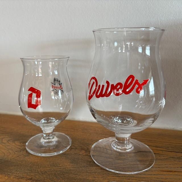 duvel glazen en lei steentjes, Ophalen of Verzenden, Zo goed als nieuw, Duvel