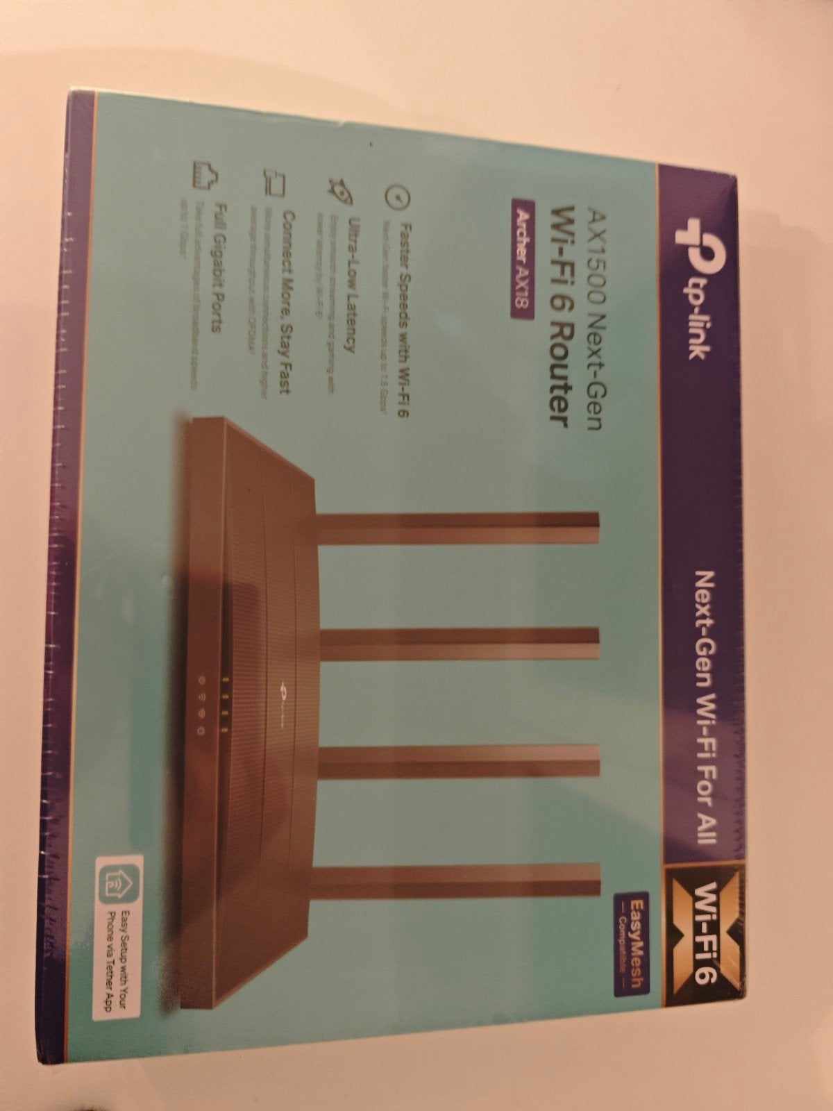 TP-Link Archer AX18 AX1500 Wi-Fi 6 Router –Nieuw & Verzegeld, Ophalen of Verzenden, Nieuw