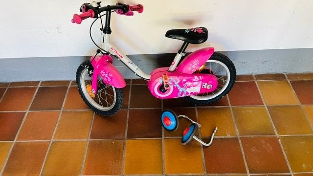 Kinderfiets kompleet met steunwieltjes, Ophalen, 20 inch of meer, Zijwieltjes, Gebruikt