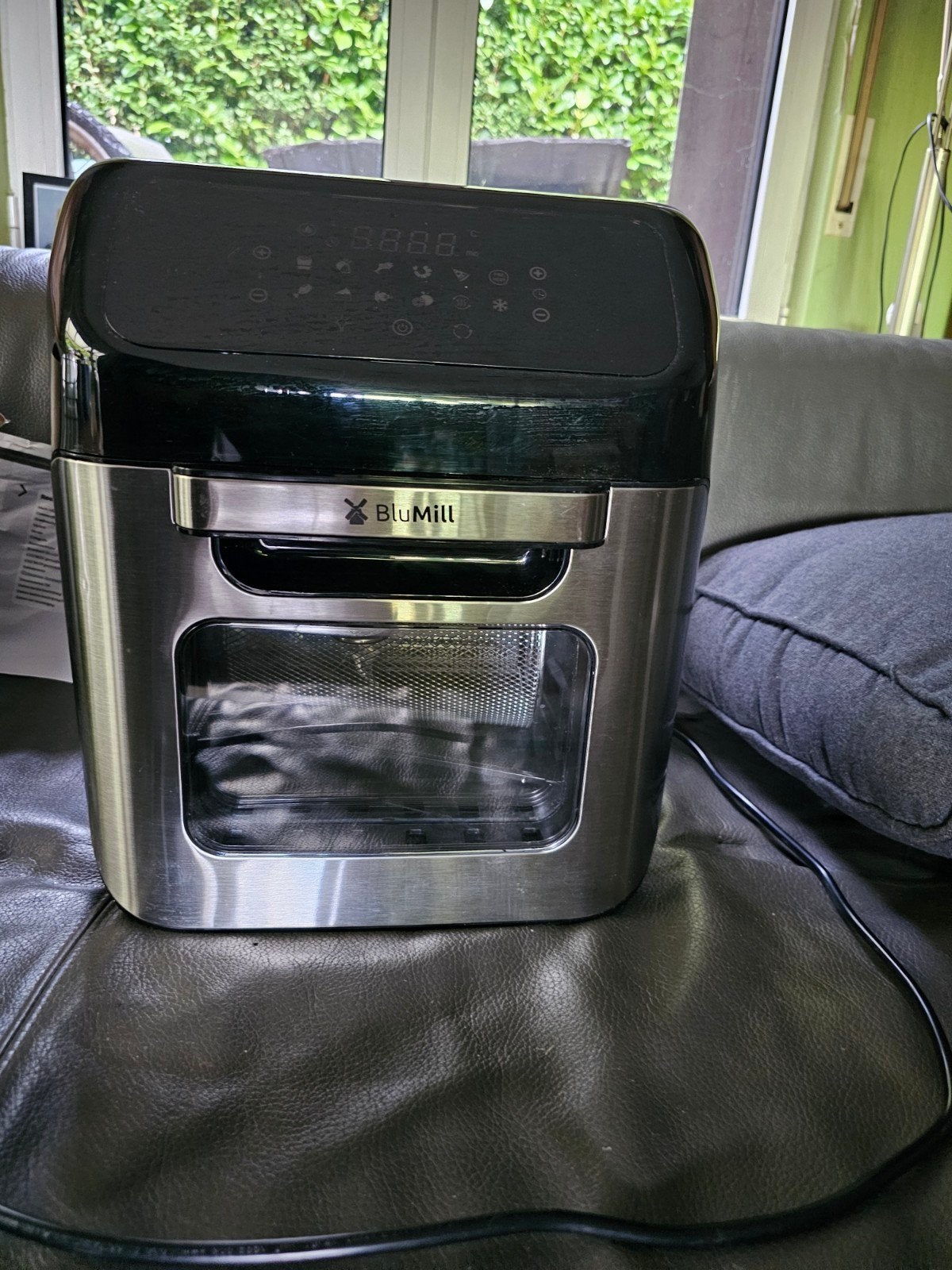 BluMill Airfryer Oven, XL Heteluchtfriteuse, 1800 Watt, 12L, Ophalen, Zo goed als nieuw, Airfryer