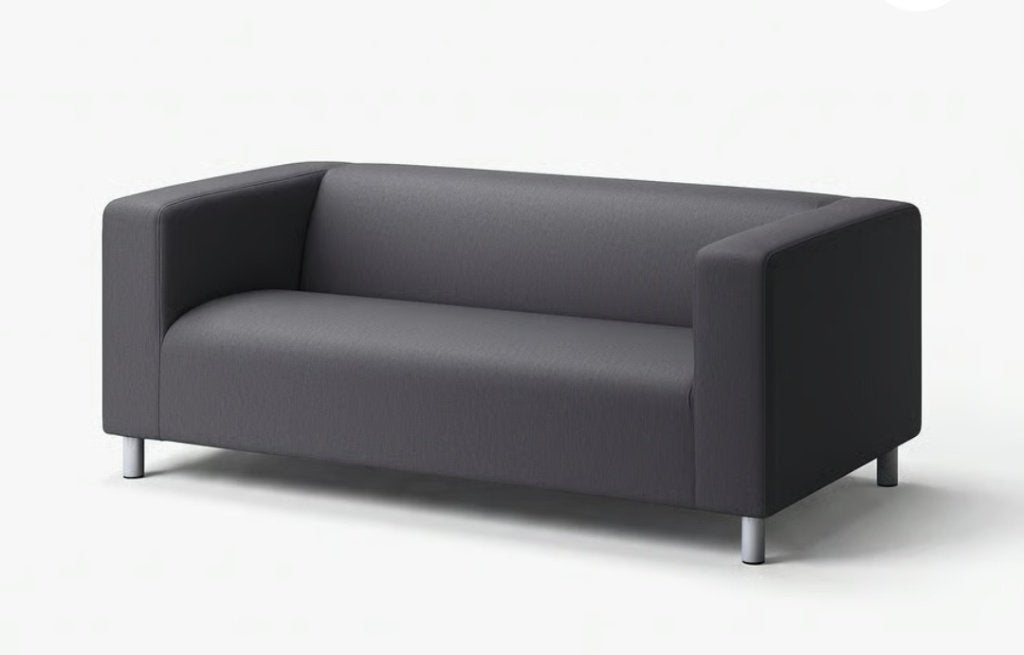 Housse coton noir pour canape Ikea Klippan 4 places, Maison & Meubles, Enlèvement ou Envoi, Comme neuf, Banc droit