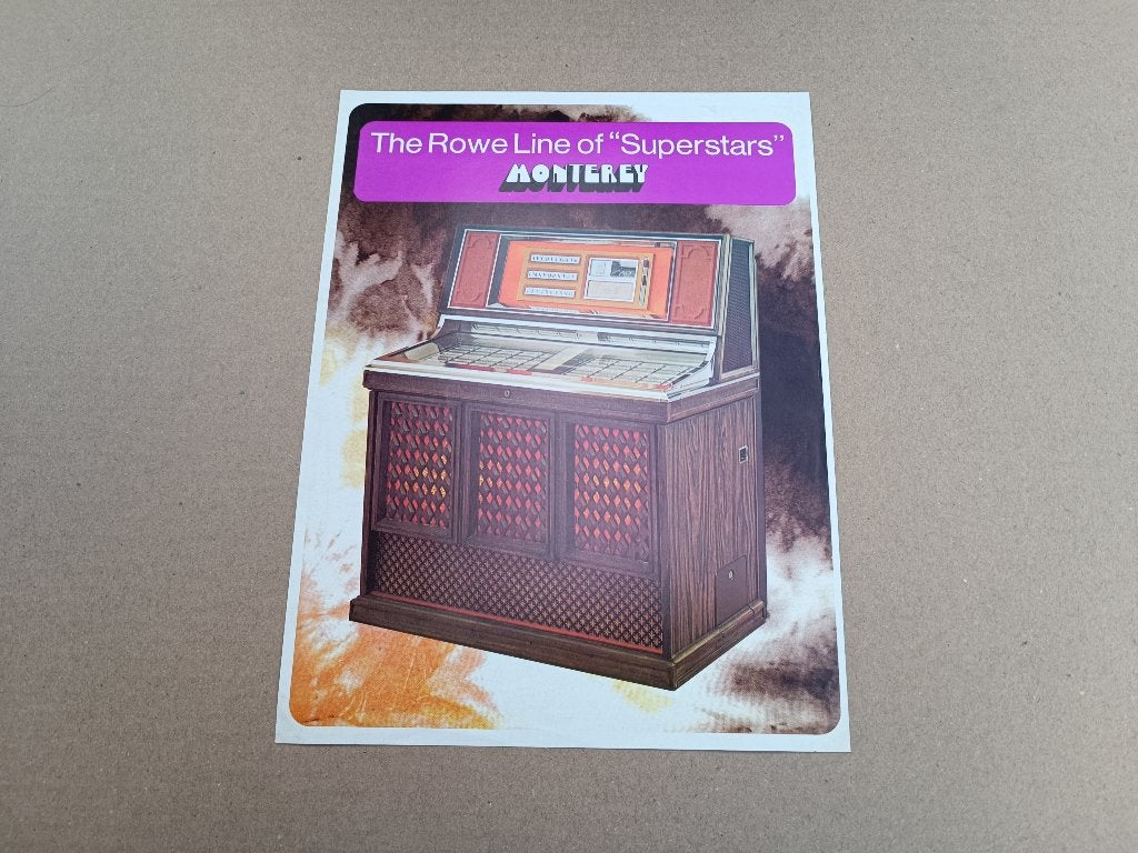 Flyer: Rowe-AMi MM5/ Montery (1971) jukebox, Collections, Machines | Jukebox, Ami, Envoi