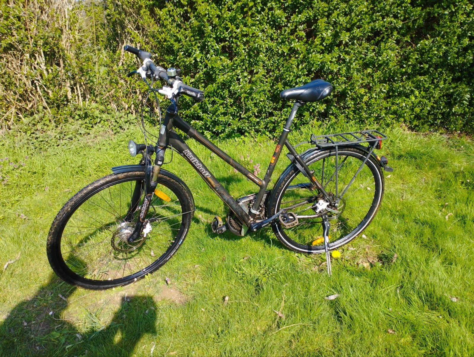 RIJKLAAR Kalkhoff voyager degelijke stad/trekking fiets 28in, Autres marques, Enlèvement, Utilisé, 28 pouces