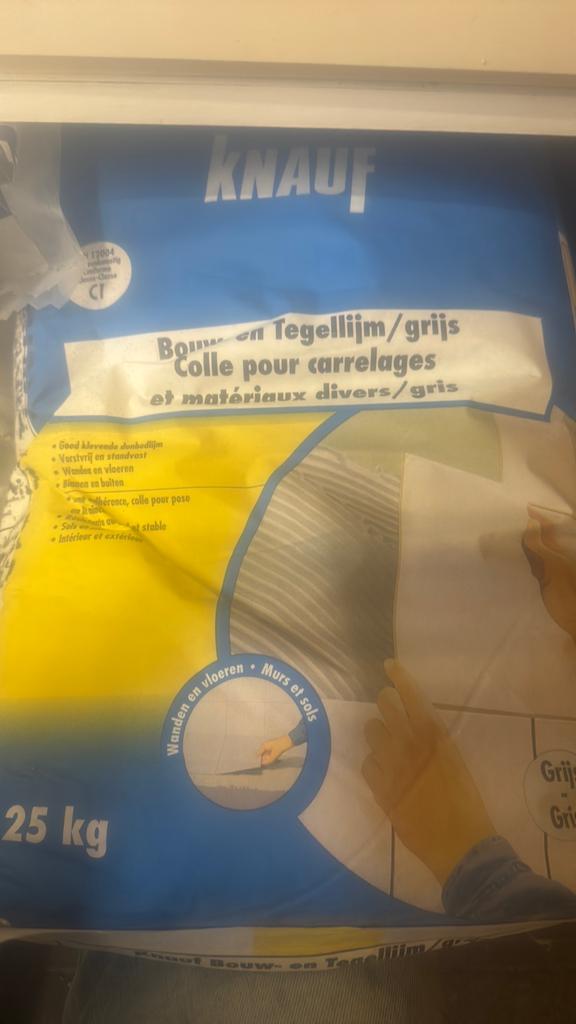 Tegellijm, Doe-het-zelf en Bouw, Tegels, Ophalen, Zo goed als nieuw