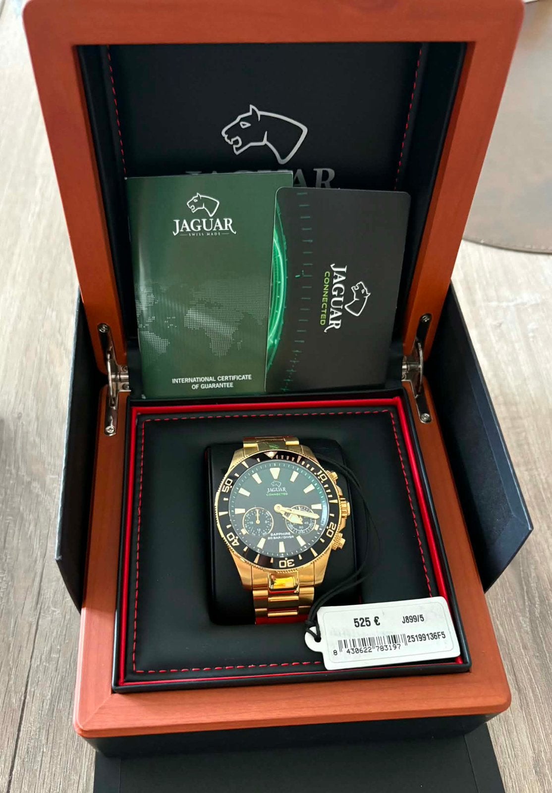 Montre jaguar or, Enlèvement, Comme neuf, Or, Or