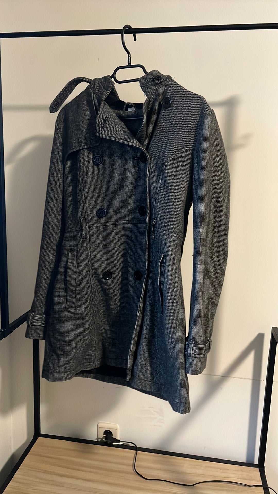 Geklede jas, Kleding | Dames, Ophalen, Gedragen, Maat 38/40 (M), Grijs