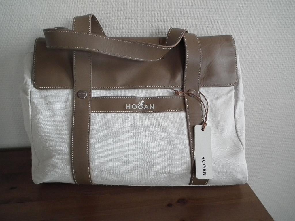 zomertas voor dames van het merk Hogan (ecru & beige), Handtassen en Accessoires, Verzenden, Gebruikt, Beige, Overige typen