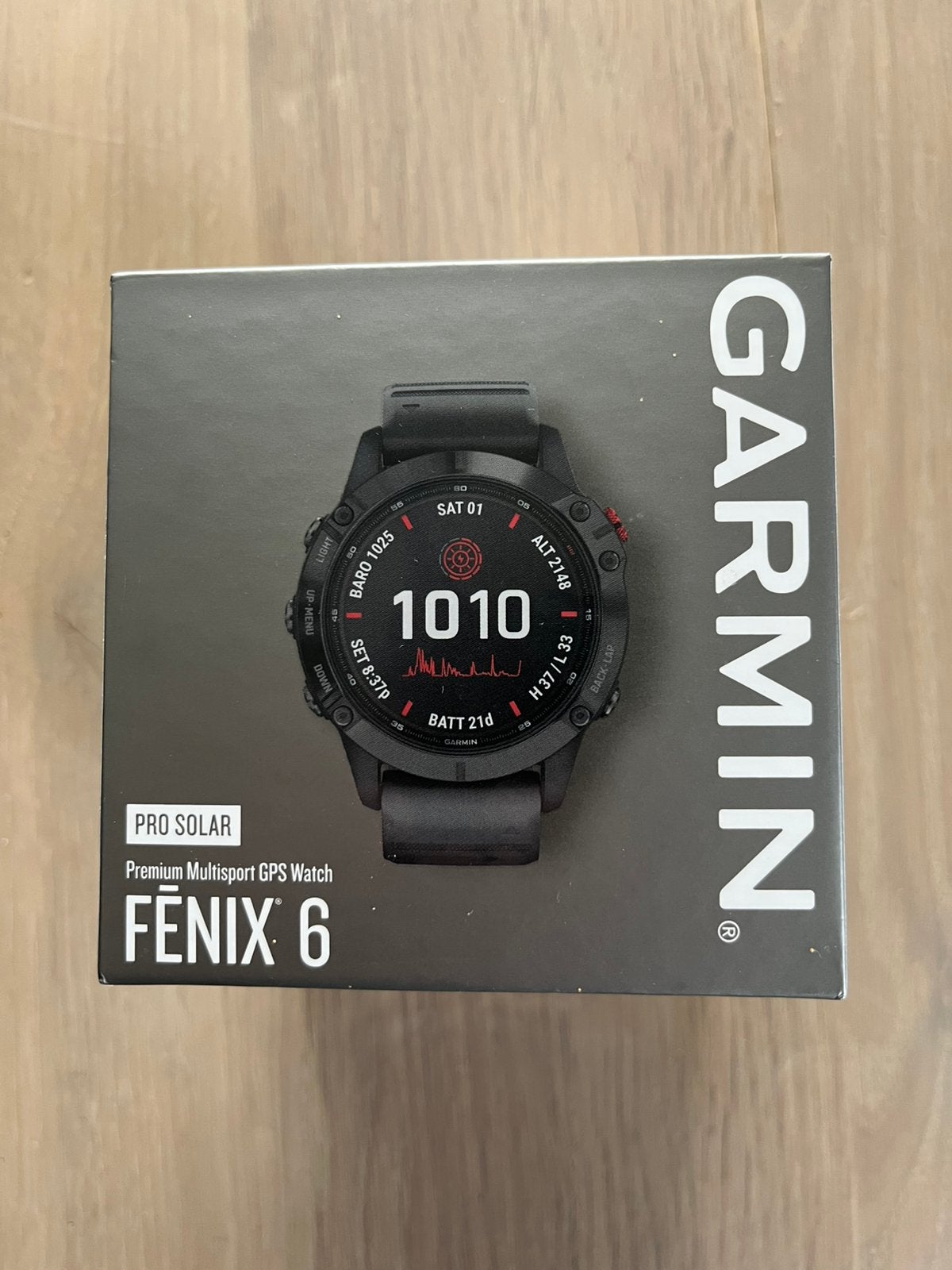 Garmin Fenix po saolar 6 zwart 47mm, Ophalen, Zo goed als nieuw