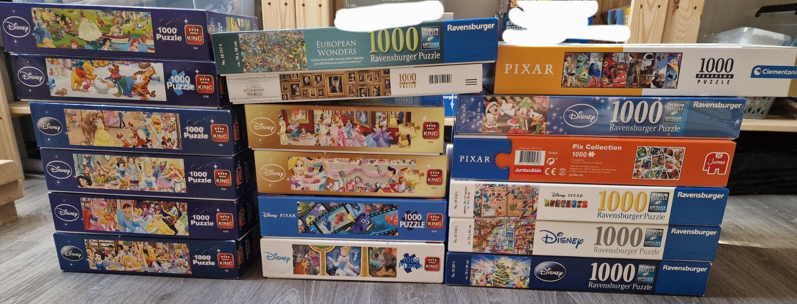 17x Disney & Pixar puzzels – 1000/1500 stukjes – 3 ongeopend, Ophalen, 500 t/m 1500 stukjes, Gebruikt, Legpuzzel
