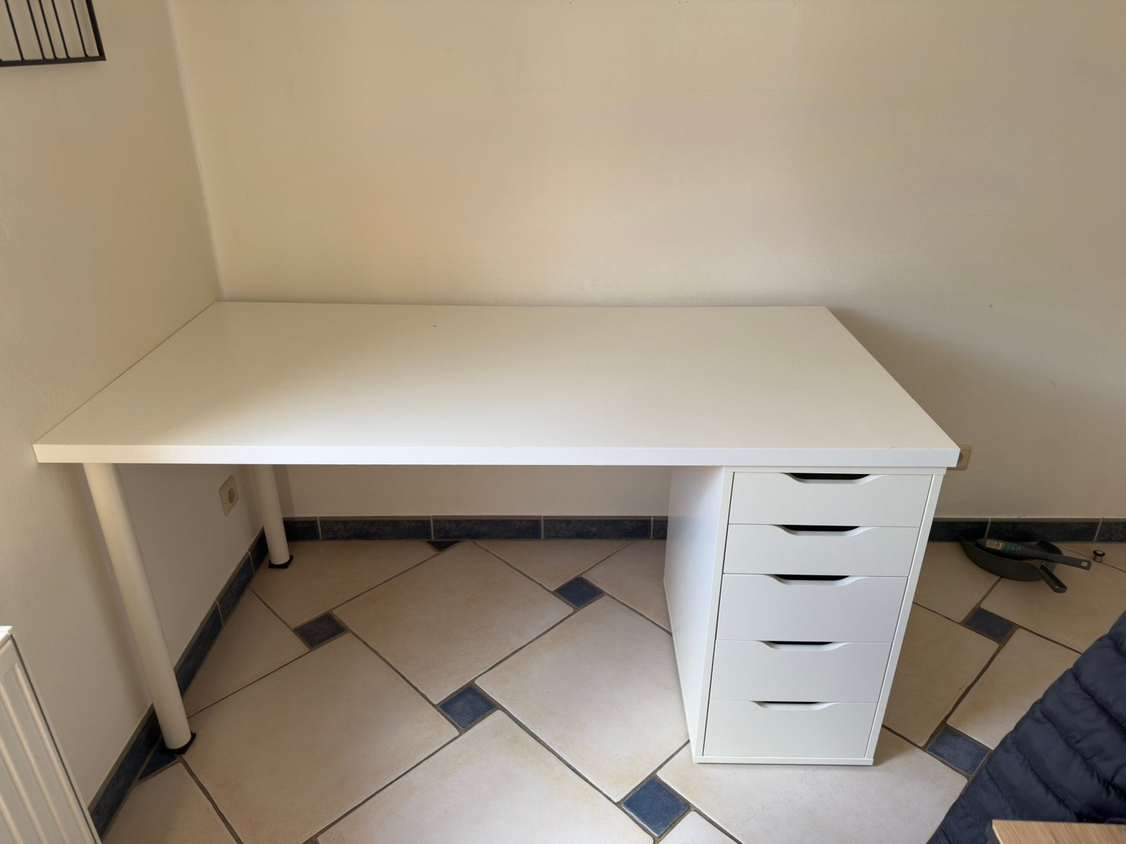 Bureau ikea Alex 150x75cm, Ophalen, Gebruikt, IKEA, Wit