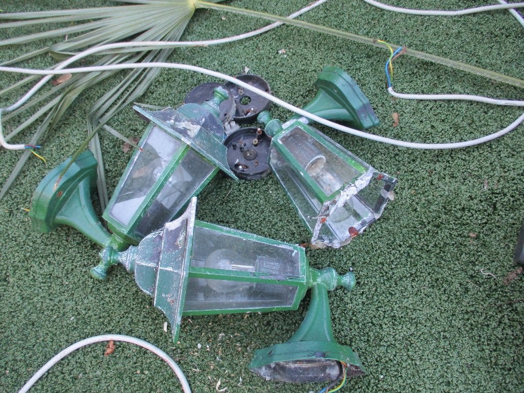 oude buitenlantaarns, Résistant à l'eau, 50 à 250 watts, Verre, Enlèvement