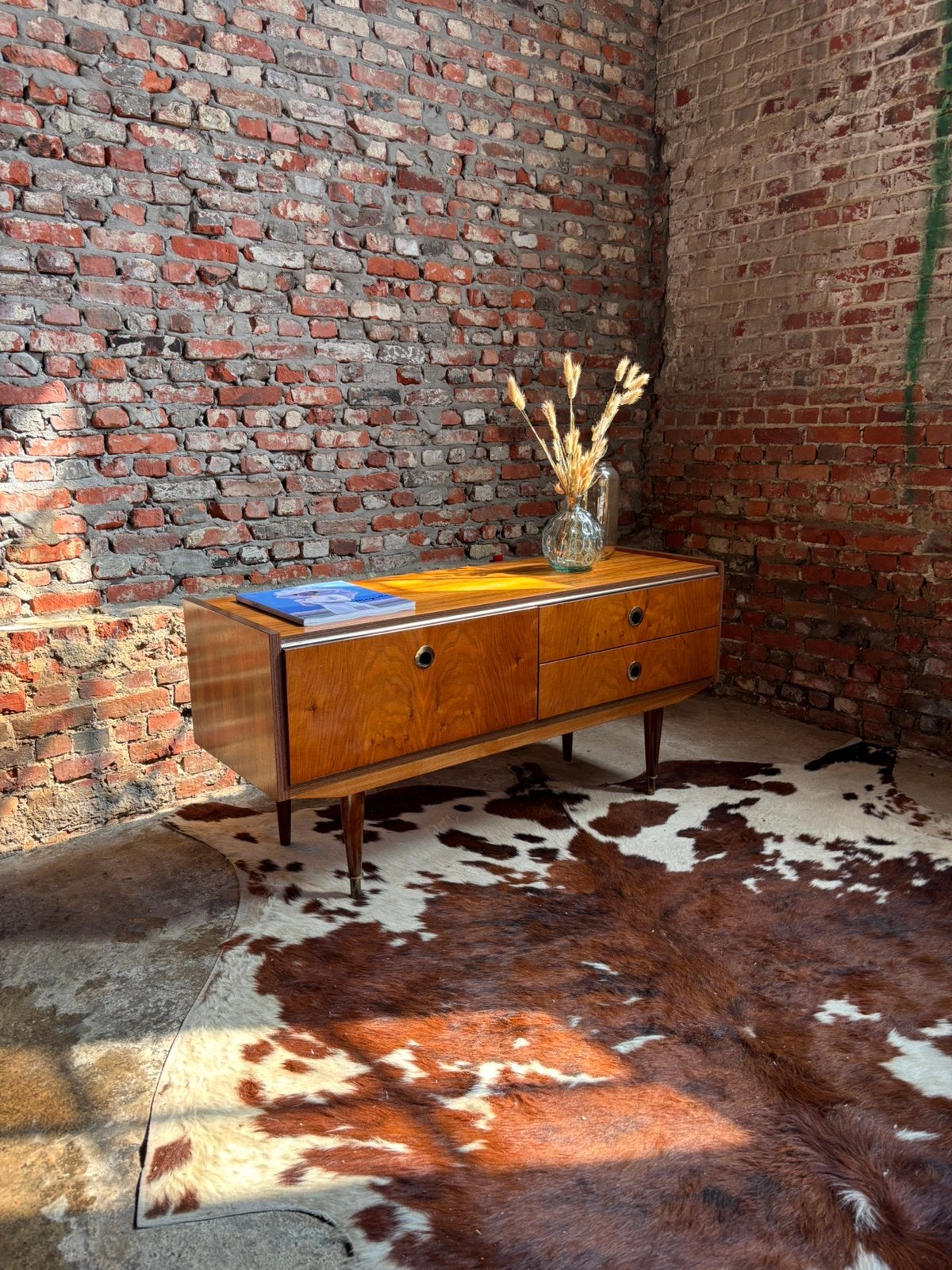 Vintage/retro design tv meubel/kast/lowboard, Ophalen, Zo goed als nieuw