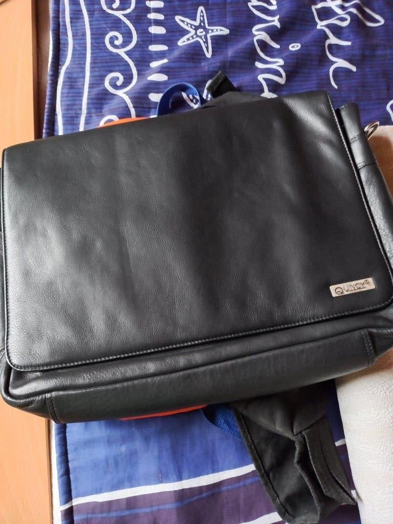 Echte lederen laptoptas/ aktentas, Neuf, Enlèvement ou Envoi, Moins de 35 cm, Moins de 50 cm