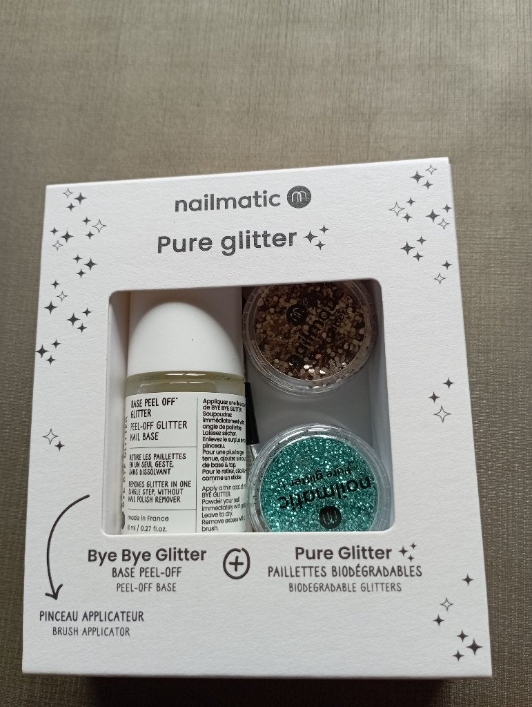 NAILMATIC pure glitter NIEUW, Ophalen of Verzenden, Nieuw, Groen, Make-up