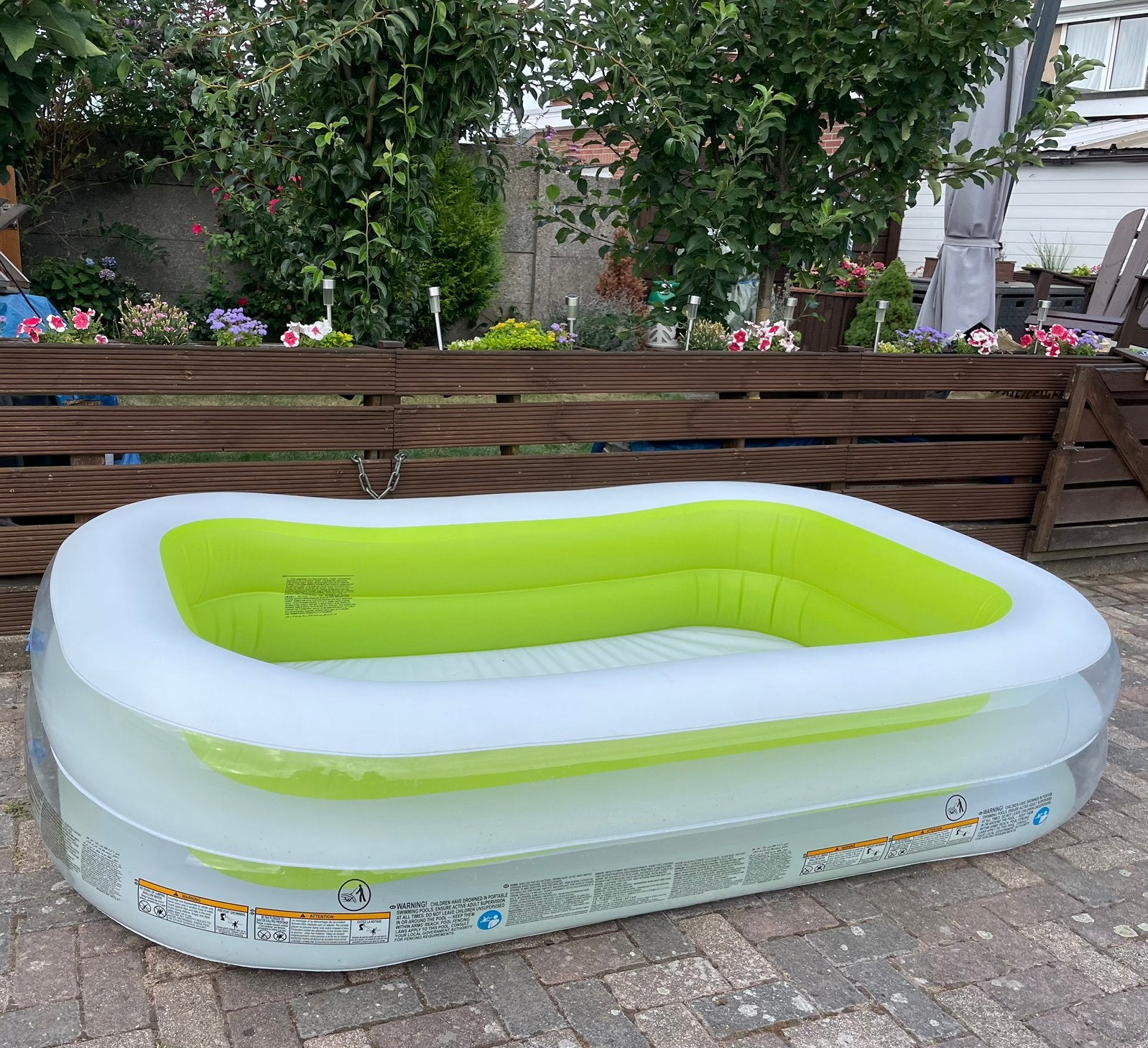 Zwembad opblaasbaar, Tuin en Terras, Zwembaden, Opblaaszwembad, 200 tot 400 cm, Rechthoekig, Ophalen