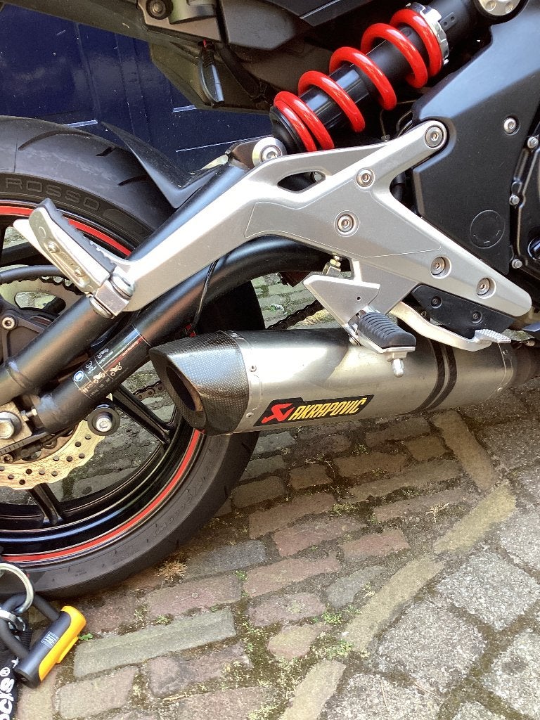 Echappement original Kawasaki Er6 Akrapovic en titane, Motos, Enlèvement ou Envoi, Utilisé