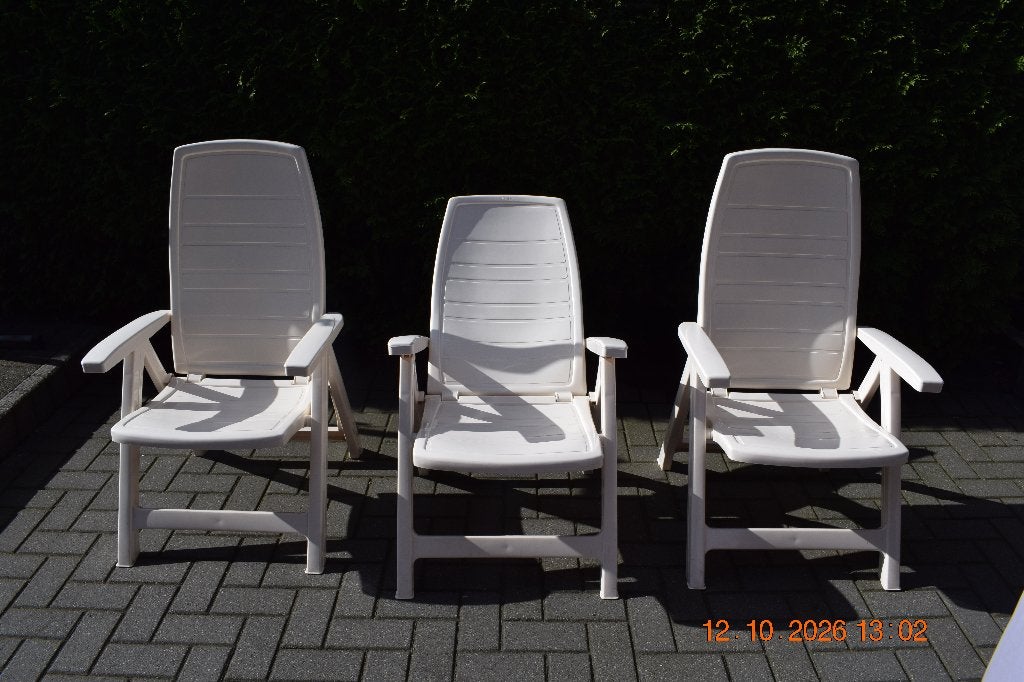 tuinstoelen, Tuin en Terras, Ophalen, Gebruikt, Kunststof, Inklapbaar