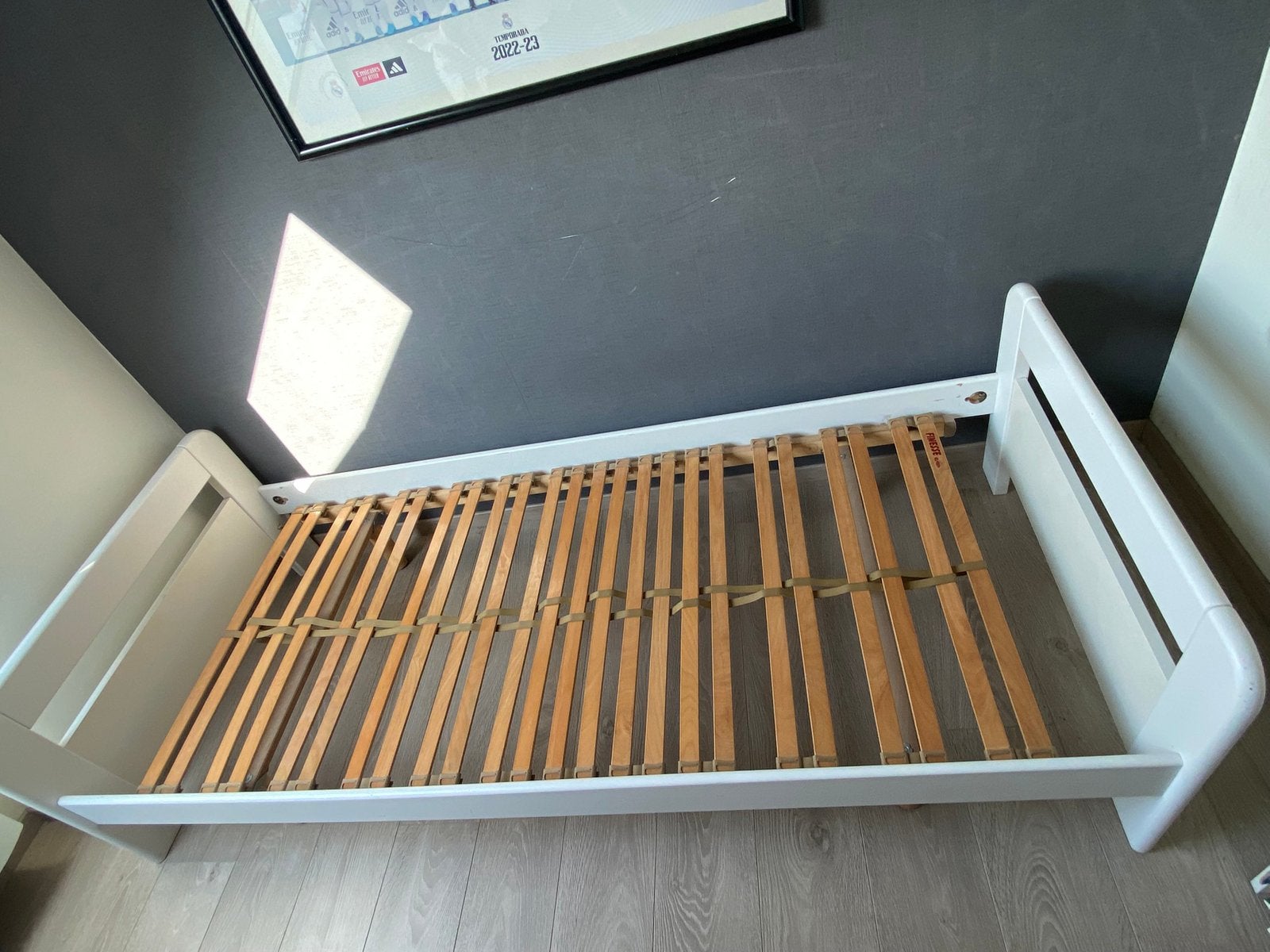 Eenpersoonsbed 95x217, Ophalen, Zo goed als nieuw