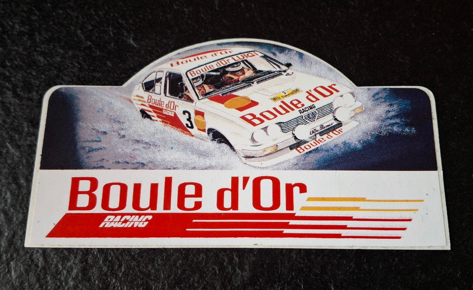 Sticker autorally team Boule d'Or Alfa Romeo, Ophalen of Verzenden, Zo goed als nieuw, Auto of Motor