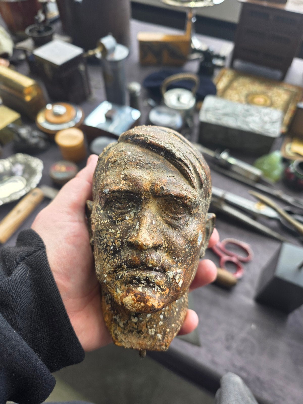 ww2 duits, antiek adolf hitler buste,, Verzamelen, Ophalen of Verzenden