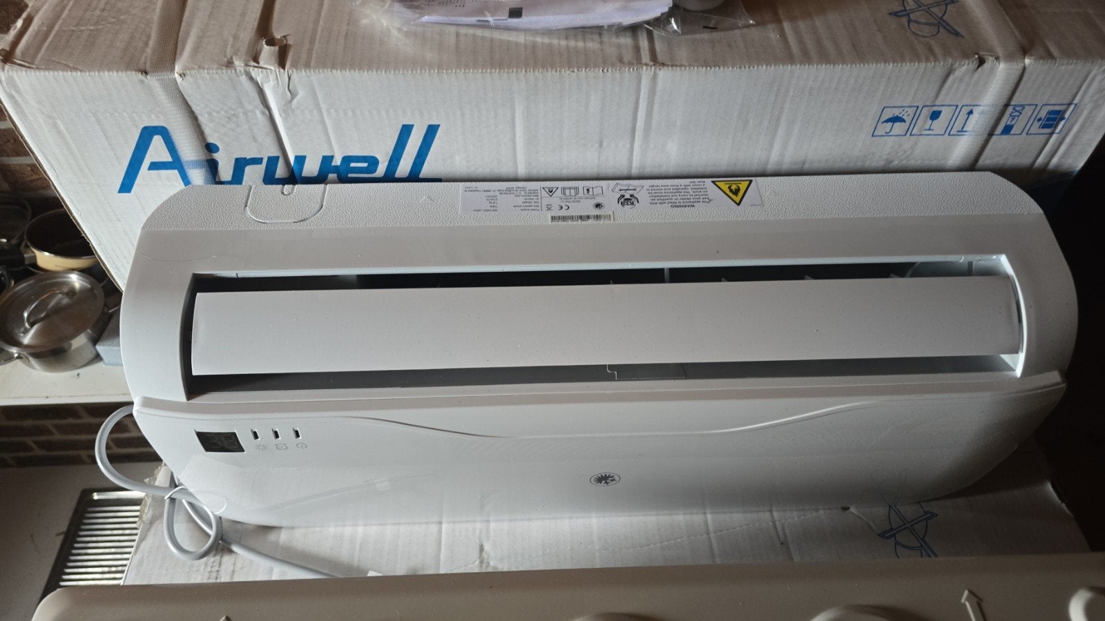 airco airwell binnenunit, Elektronische apparatuur, Ophalen, Nieuw, Wandairco, Afstandsbediening