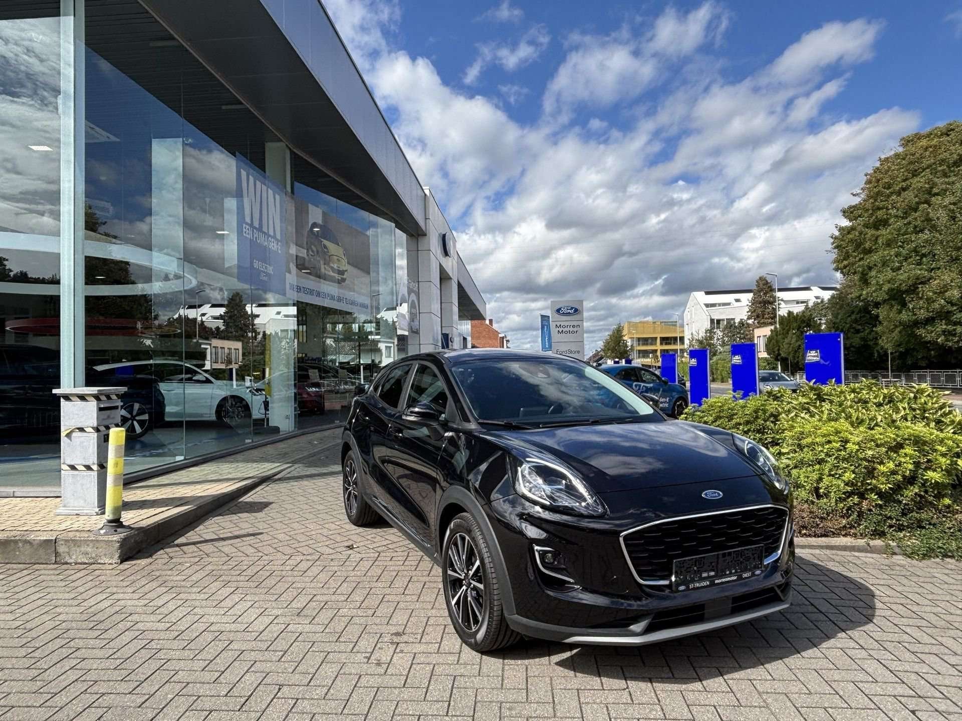 Ford Puma Titanium MHEV Ecoboost 125PK OC3340 *39281*, Auto's, Zwart, Parkeersensor, Zwart, Handgeschakeld
