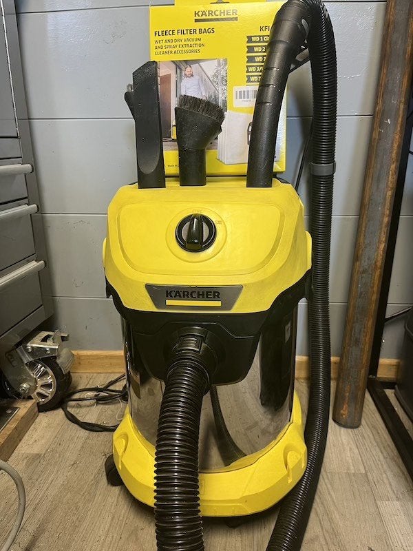 Karcher Nat en Droog zuiger WD 3 S + zakken, Ophalen, Gebruikt