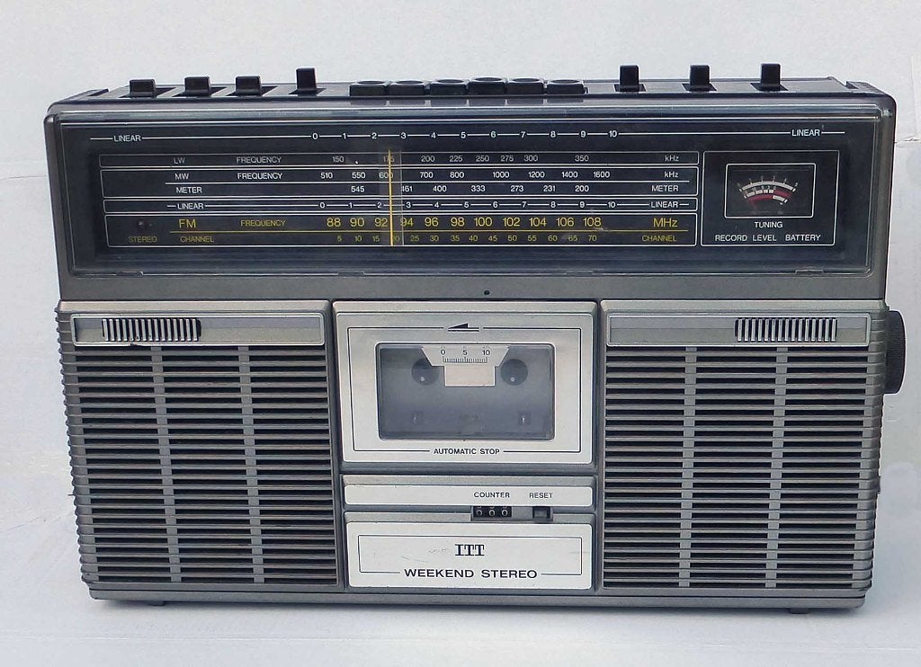 Cassette radio stéréo ITT Weekend 110 vintage 1979, Enlèvement, Utilisé, Radio
