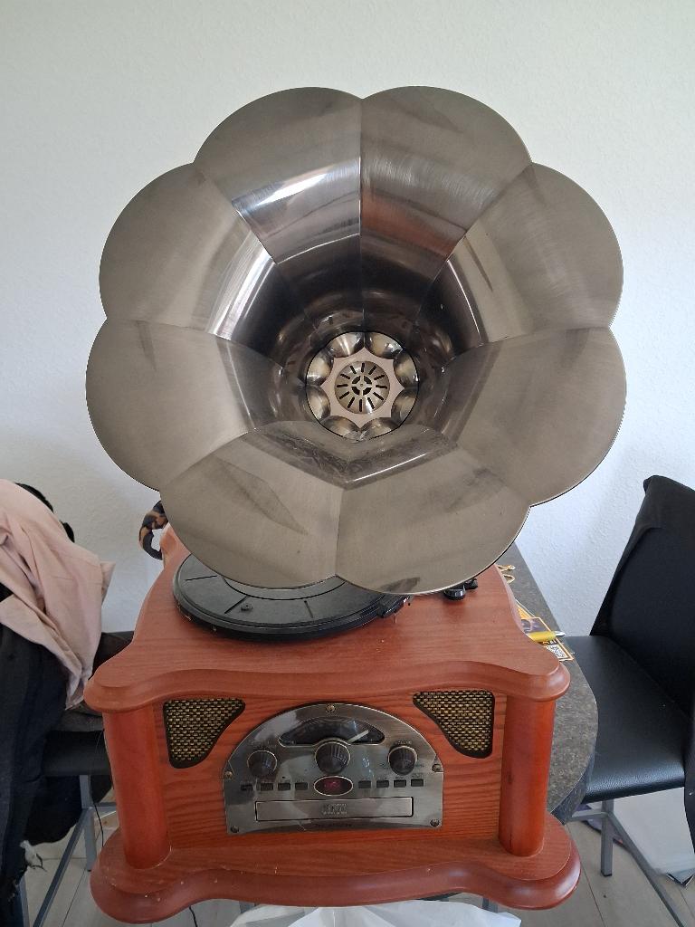 Platenspeler Retro Belle Époque, Gebruikt, USB-aansluiting, Platenspeler, Ophalen