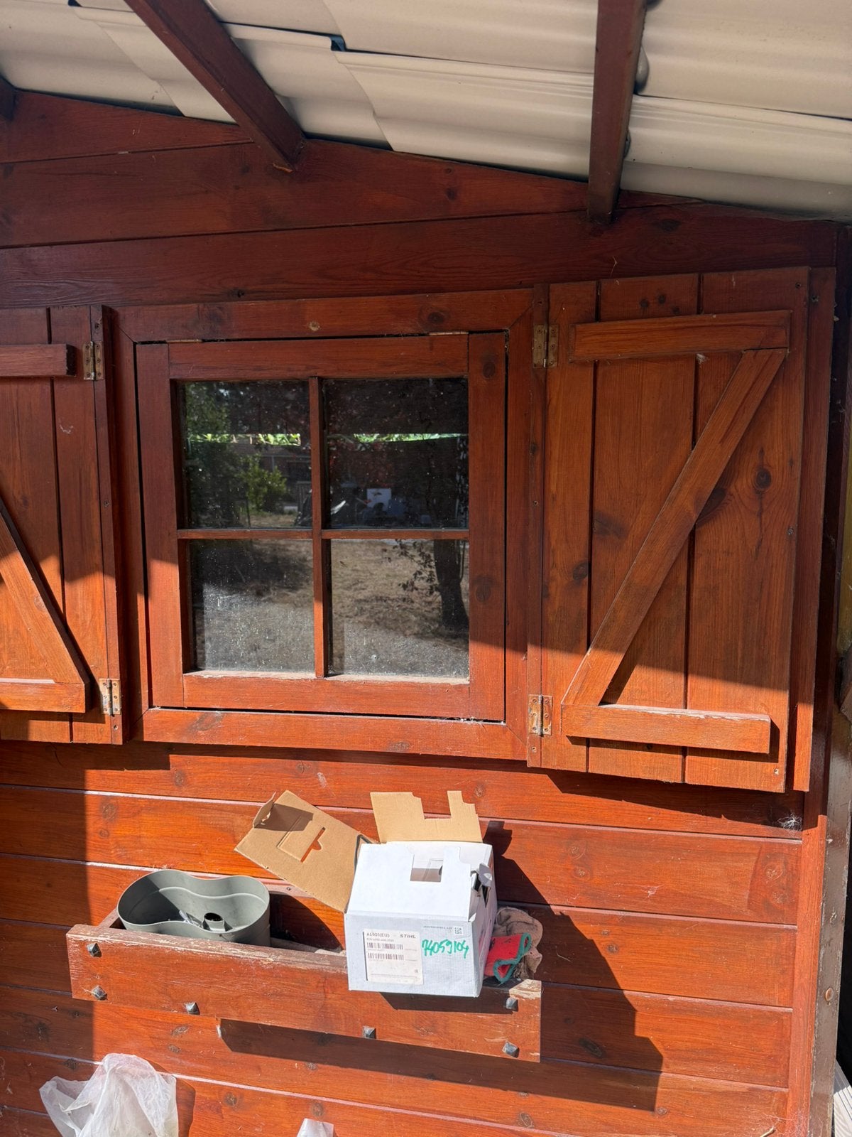 Cabane de jardin, Jardin & Terrasse, 200 à 400 cm, 250 à 300 cm, Cabane en bois, Enlèvement