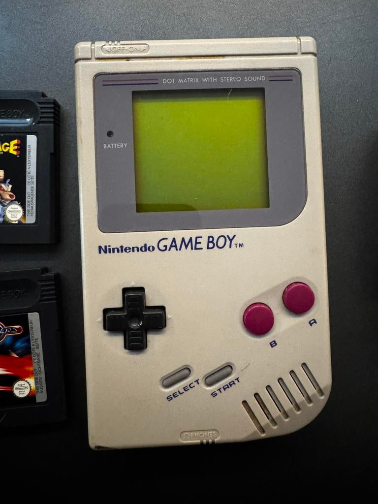 Nintendo Game boy CLASSIC met spelletjes en vergrootglas, Ophalen, Zo goed als nieuw, Game Boy Classic, Met games