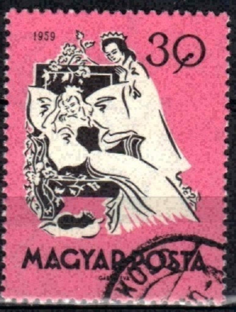 Hongarije 1959 - Yvert 1328 - Fabels (ST), Postzegels en Munten, Postzegels | Europa | Hongarije, Verzenden, Gestempeld