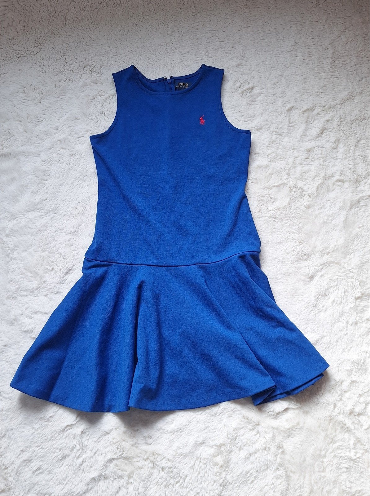 Robe polo Ralph Lauren bleu taille-L, Enlèvement ou Envoi, Bleu