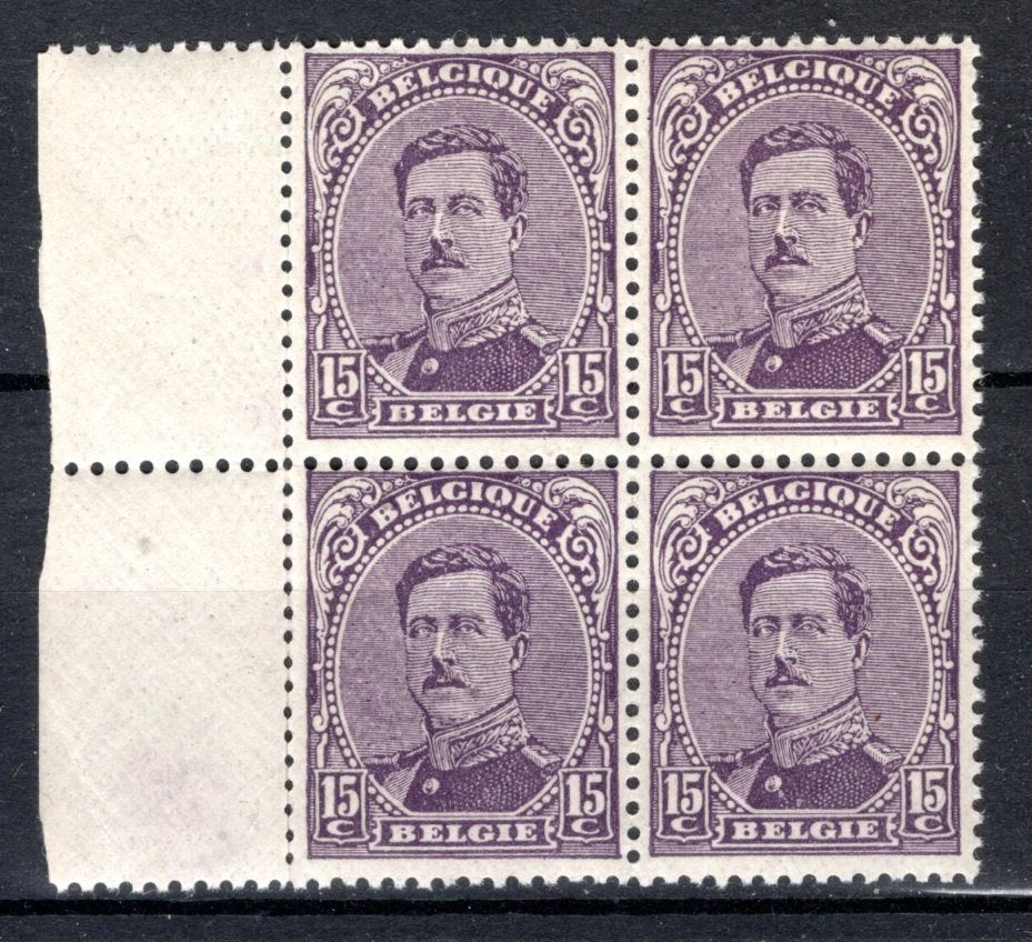 139 MNH 1915 - S.M. le Roi Albert (4 pièces), Envoi, Non oblitéré, Neuf
