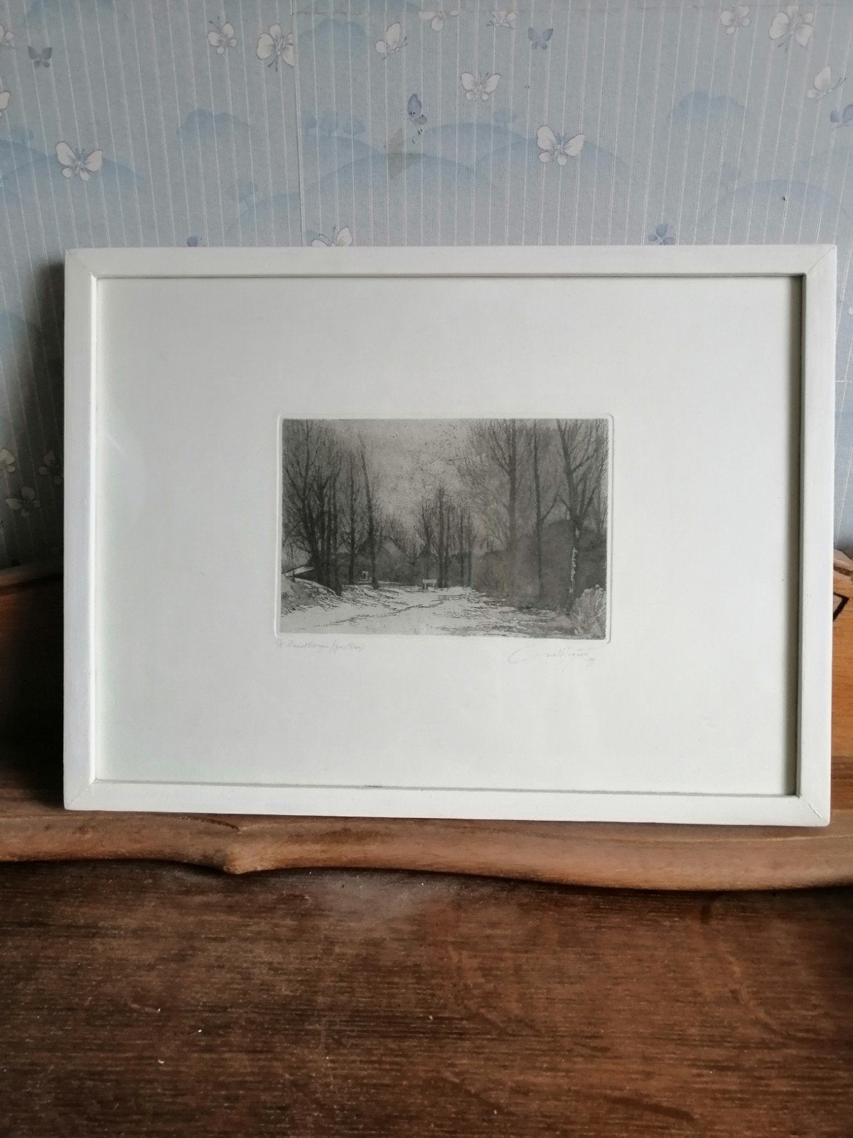 ets van Anton Bogaert., Antiek en Kunst, Ophalen, Ets