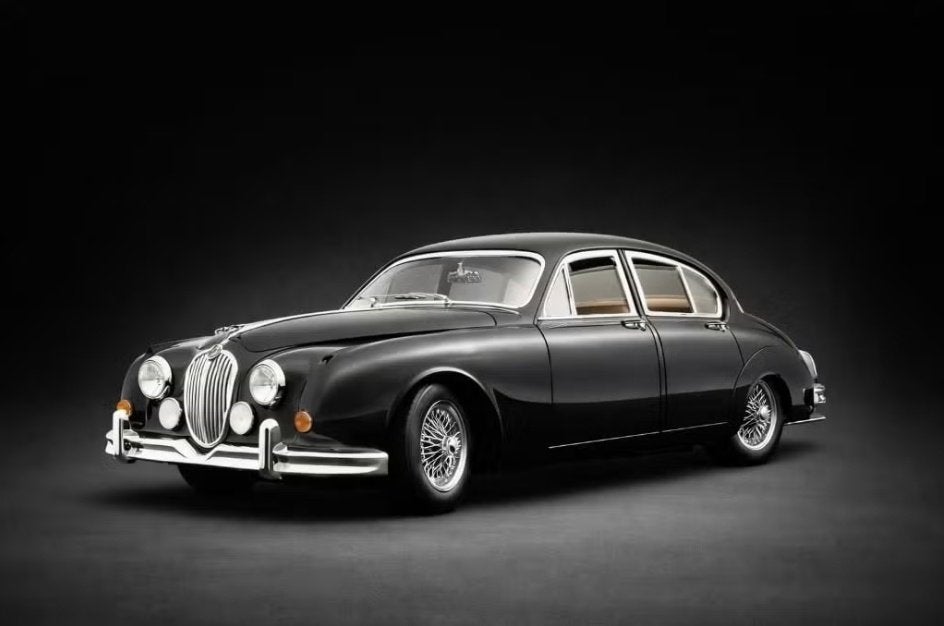 Schaalmodel 1/18 van een Jaguar Mark II uit 1959, Ophalen, Nieuw, Auto, Burago