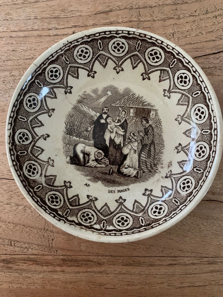 frans aardewerk 'assiette parlante", Antiek en Kunst, Ophalen of Verzenden