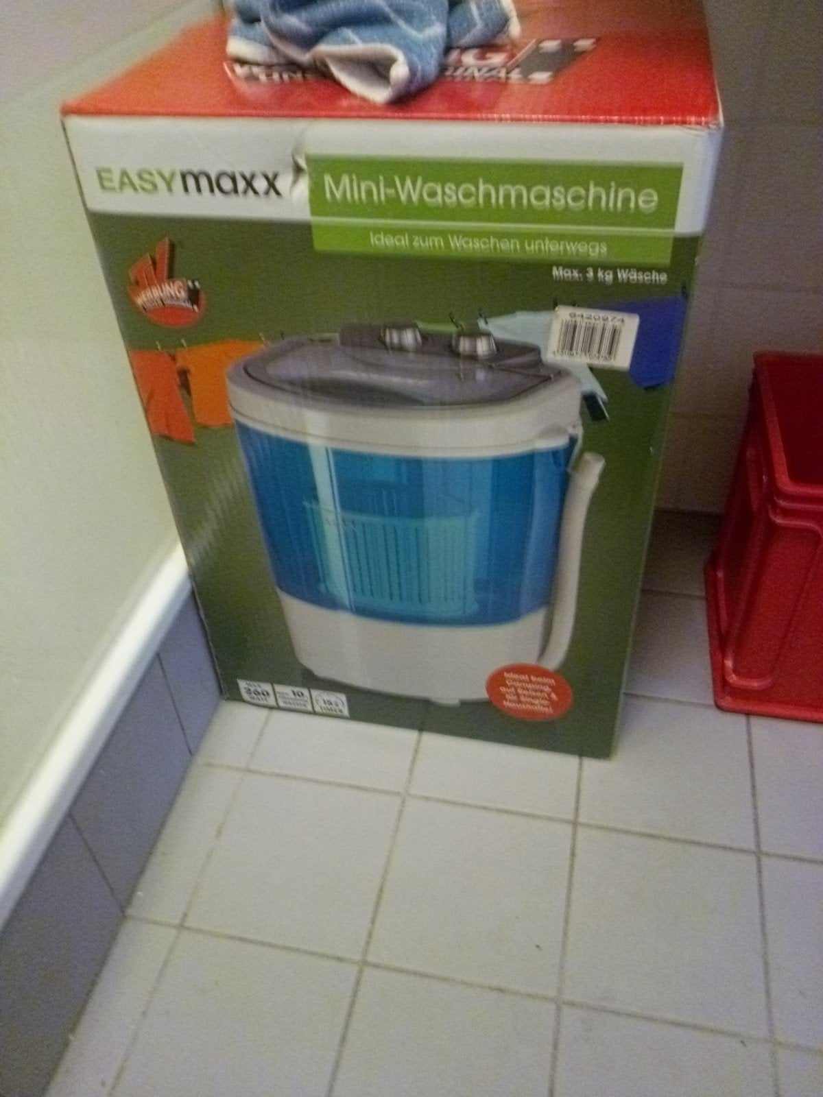 Mini wasmachine, Ophalen