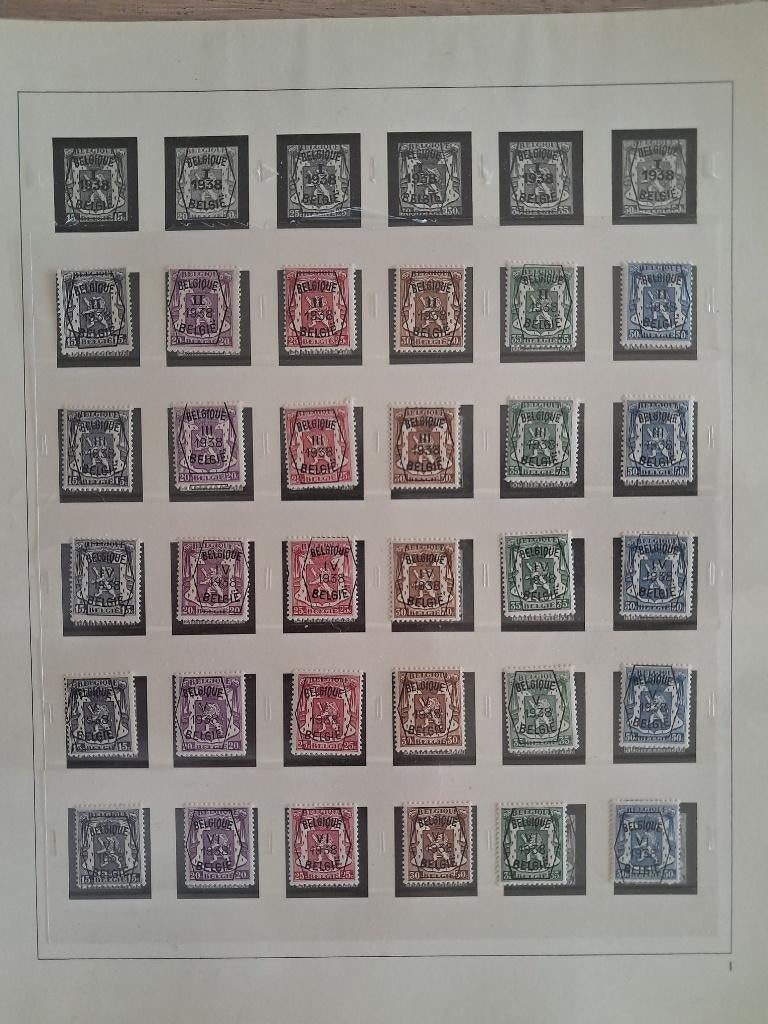 Mooi pakket préo's/voorafgestempeld België, Met stempel, Ophalen of Verzenden, Gestempeld, Gestempeld