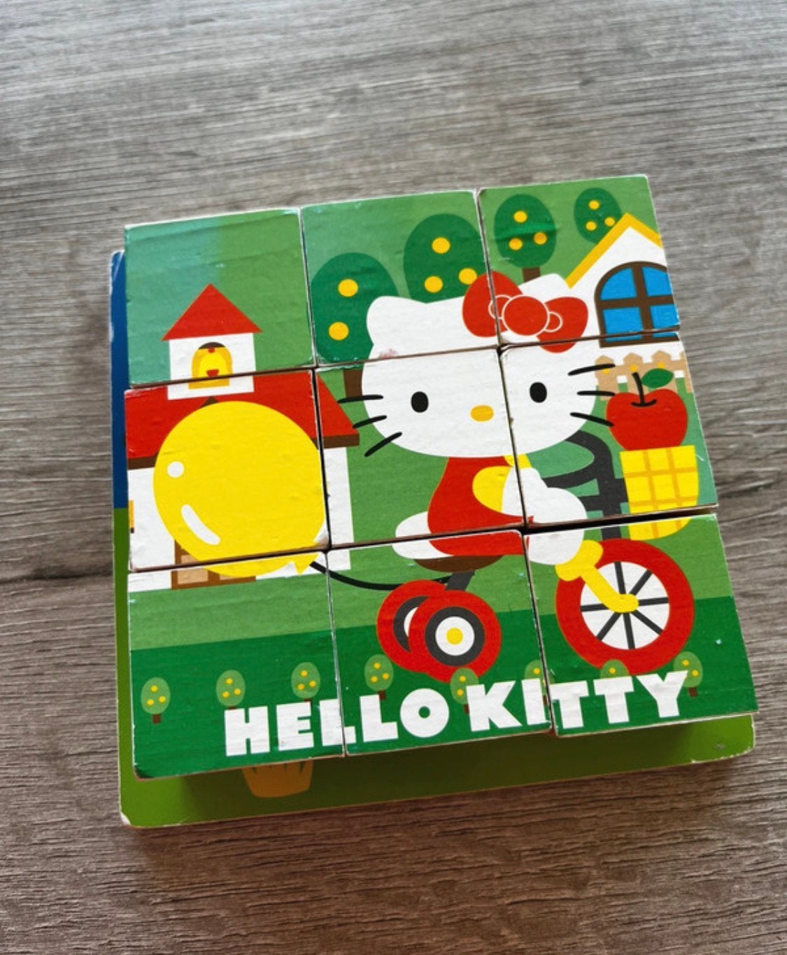Hello kitty blokken puzzel, Kinderen en Baby's, Ophalen, Zo goed als nieuw