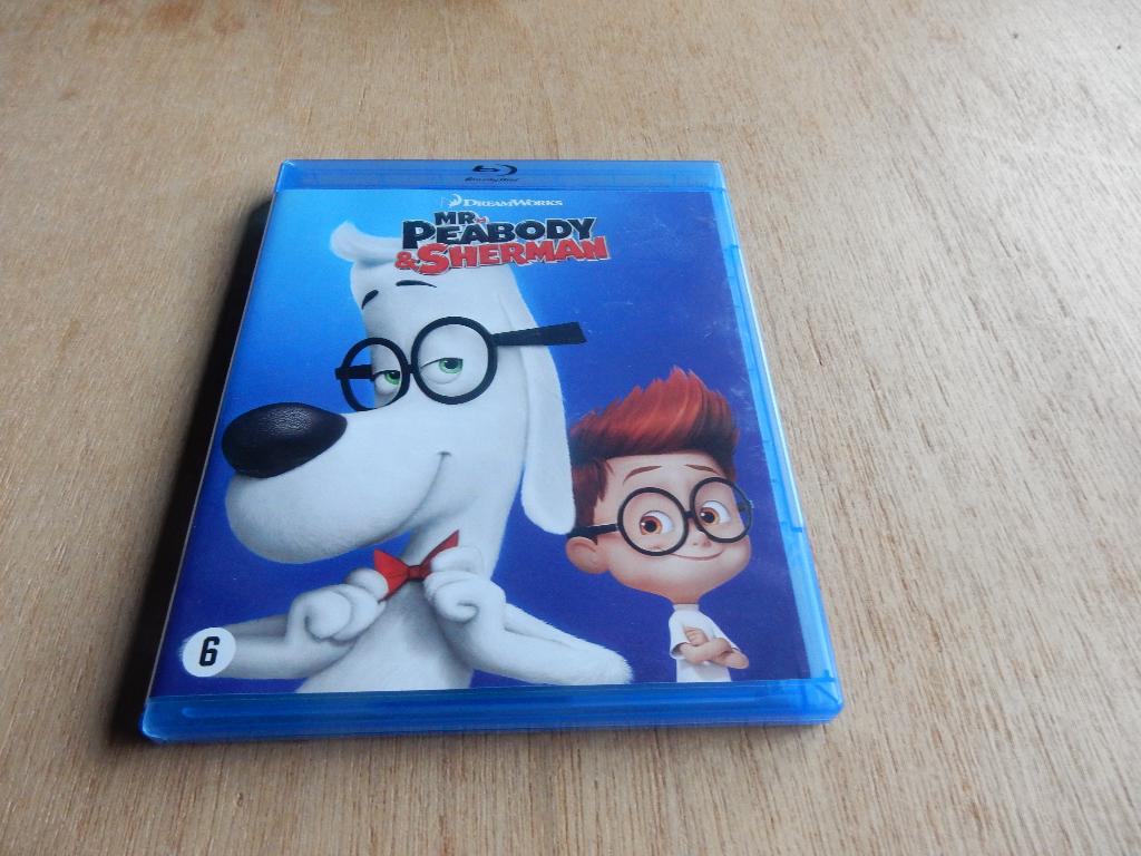 nr.994 - Blu-ray: mr peabody & sherman - tekenfilm, CD & DVD, Blu-ray, Comme neuf, Dessins animés et Film d'animation, Enlèvement ou Envoi