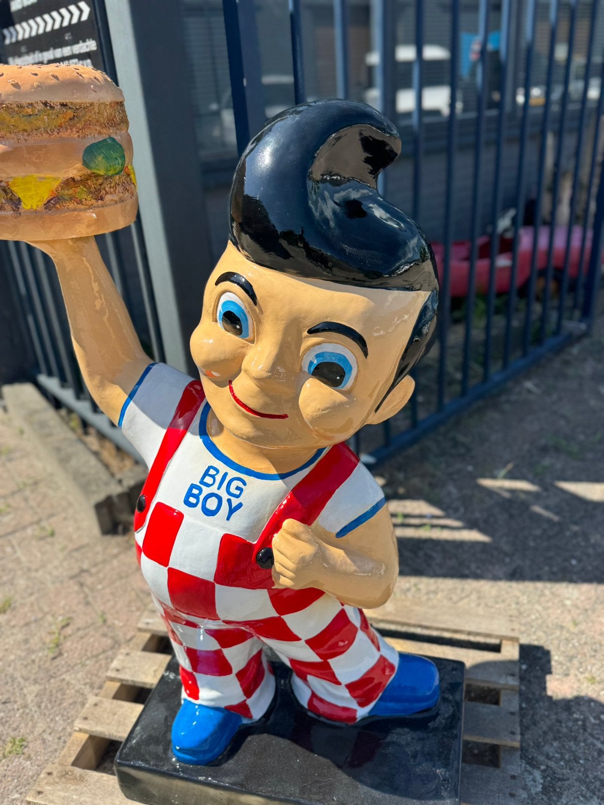 Big Boy Hamburger reclame beeld USA, Ophalen, Zo goed als nieuw, Reclamebord
