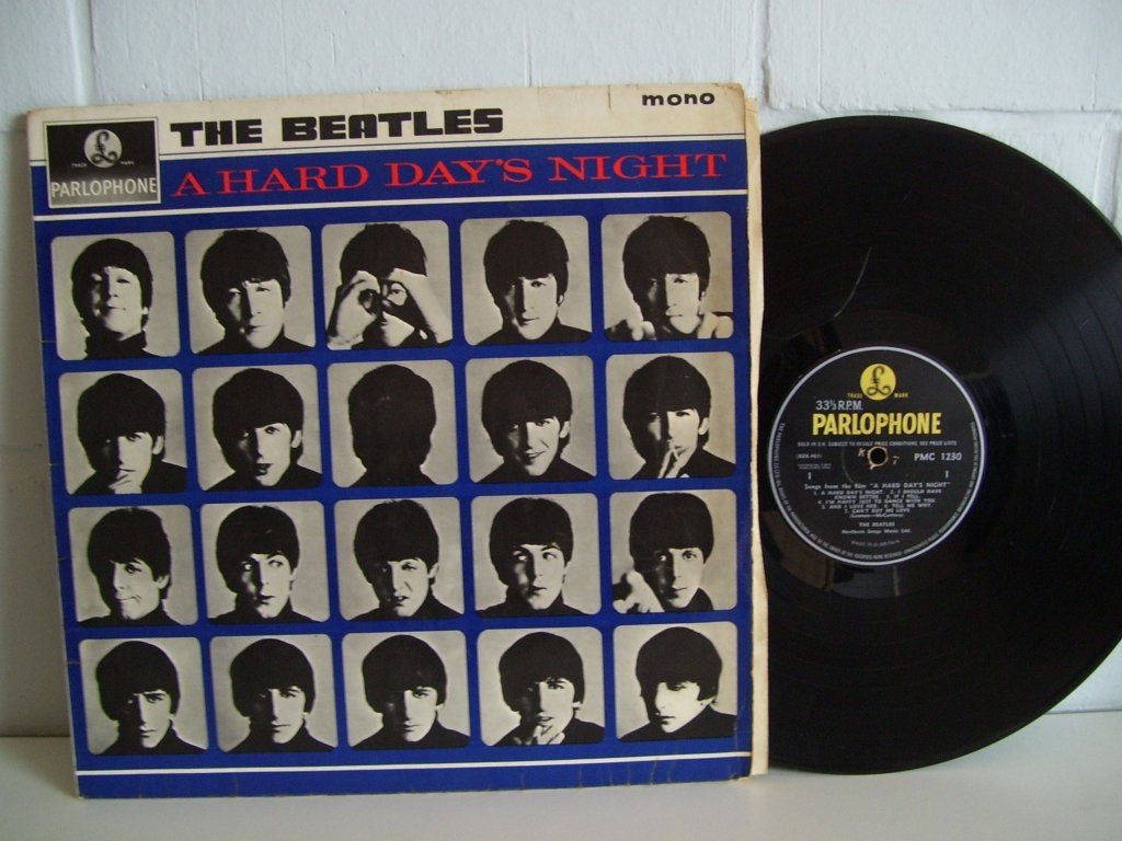 The Beatles een zware dagnacht, Cd's en Dvd's, LP, Gebruikt, Originele persing, Ophalen of Verzenden