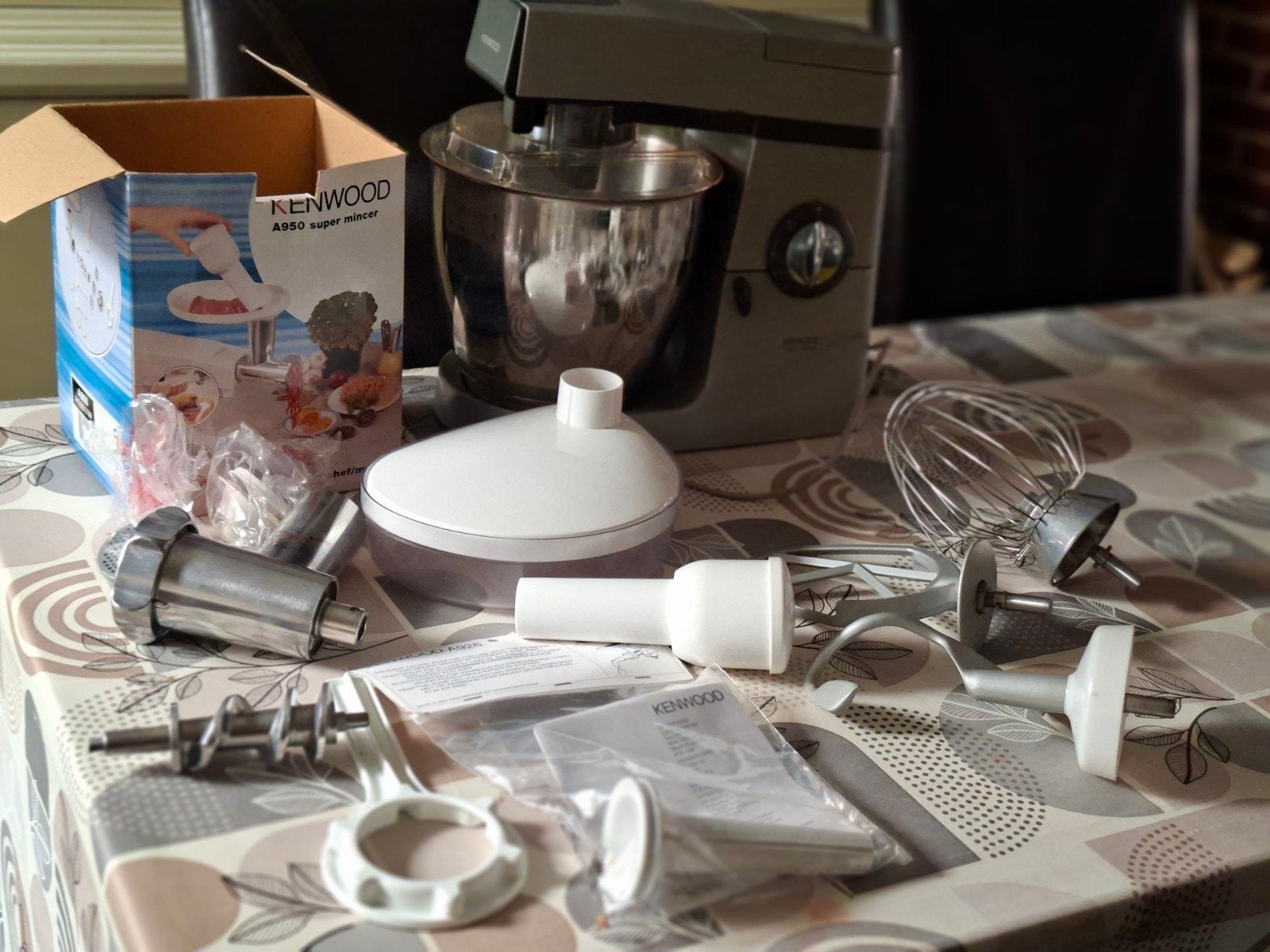 Oerdegelijke Kenwood Titanium Keukenmachine met Vleesmolen, Elektronische apparatuur, Ophalen of Verzenden