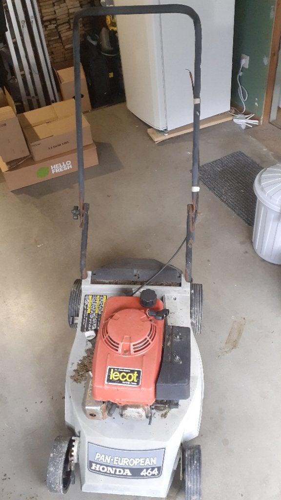 Grasmachine Honda motor grasmaaier, Ophalen, Cirkelmaaier, Gebruikt, Castel garden